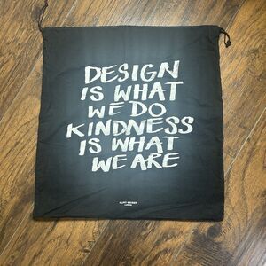 Kurt Geiger London Dust Protection Bag for Handbag Black Drawstring Kindness